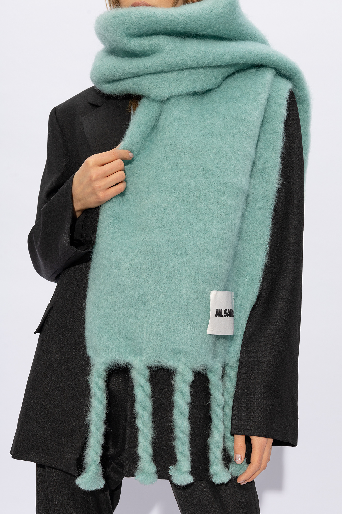 正規 JIL SANDER + Down Scarf Blue 正規 JIL SANDER + Down Scarf Blue Jil Sander Down Scarf
